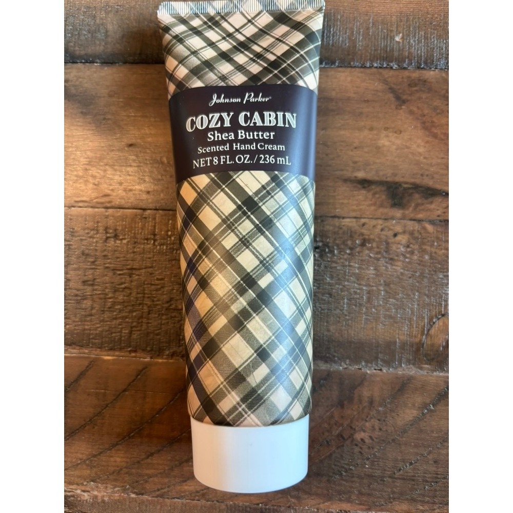 New Johnson Parker Hand Cream 8oz Cozy Cabin Shea Butter Scented